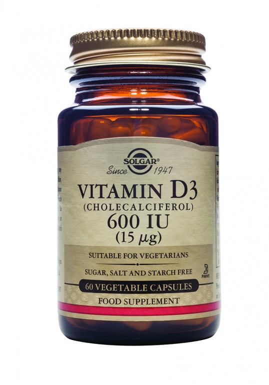 Solgar  Vitamin D3 (Cholecalciferol) 600iu (15ug) 60 Vegetable Capsules