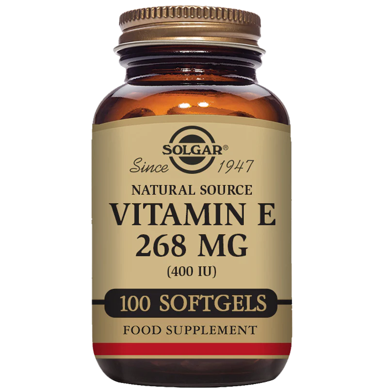 Solgar  Natural Source Vitamin E 268mg (400iu) 100 Softgels