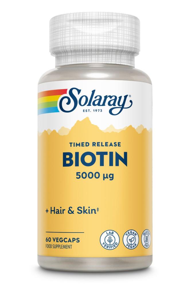 Solaray  Biotin 5000ug Timed-Release 60's