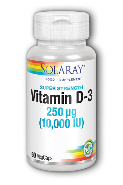 Solaray  Vitamin D-3 250ug (10,000iu) 60's