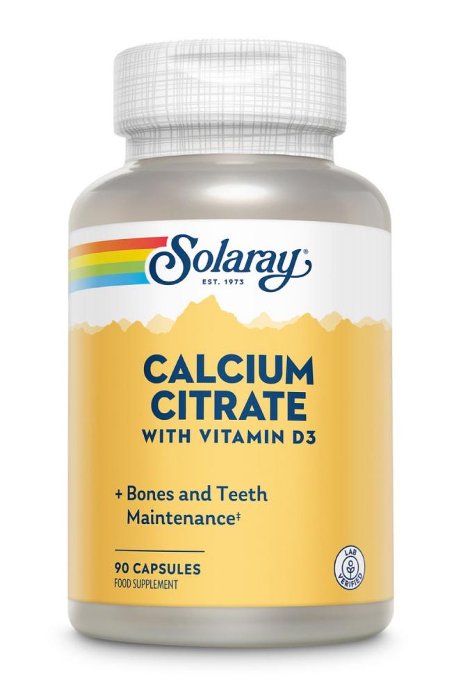 Solaray  Calcium Citrate with Vitamin D3 90's