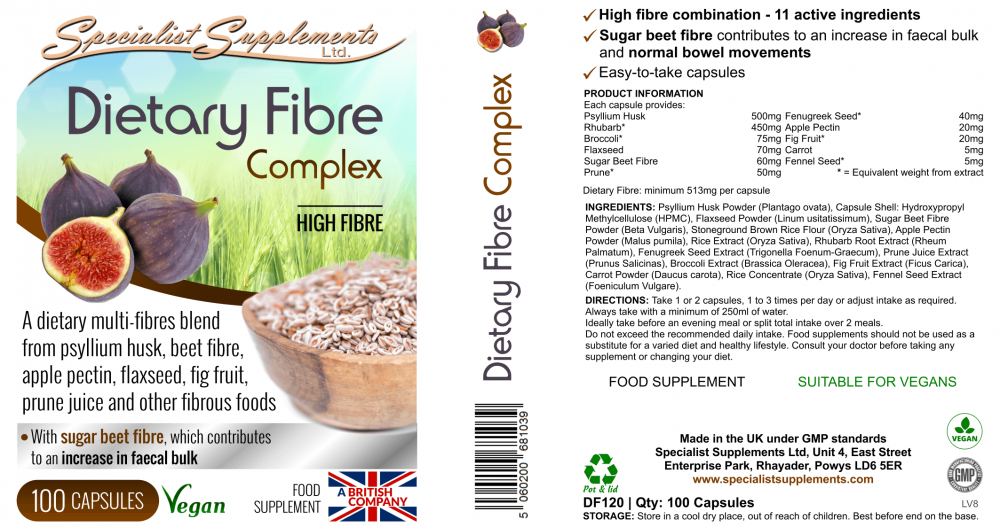 Specialist Supplements  Dietary Fibre Complex 100's