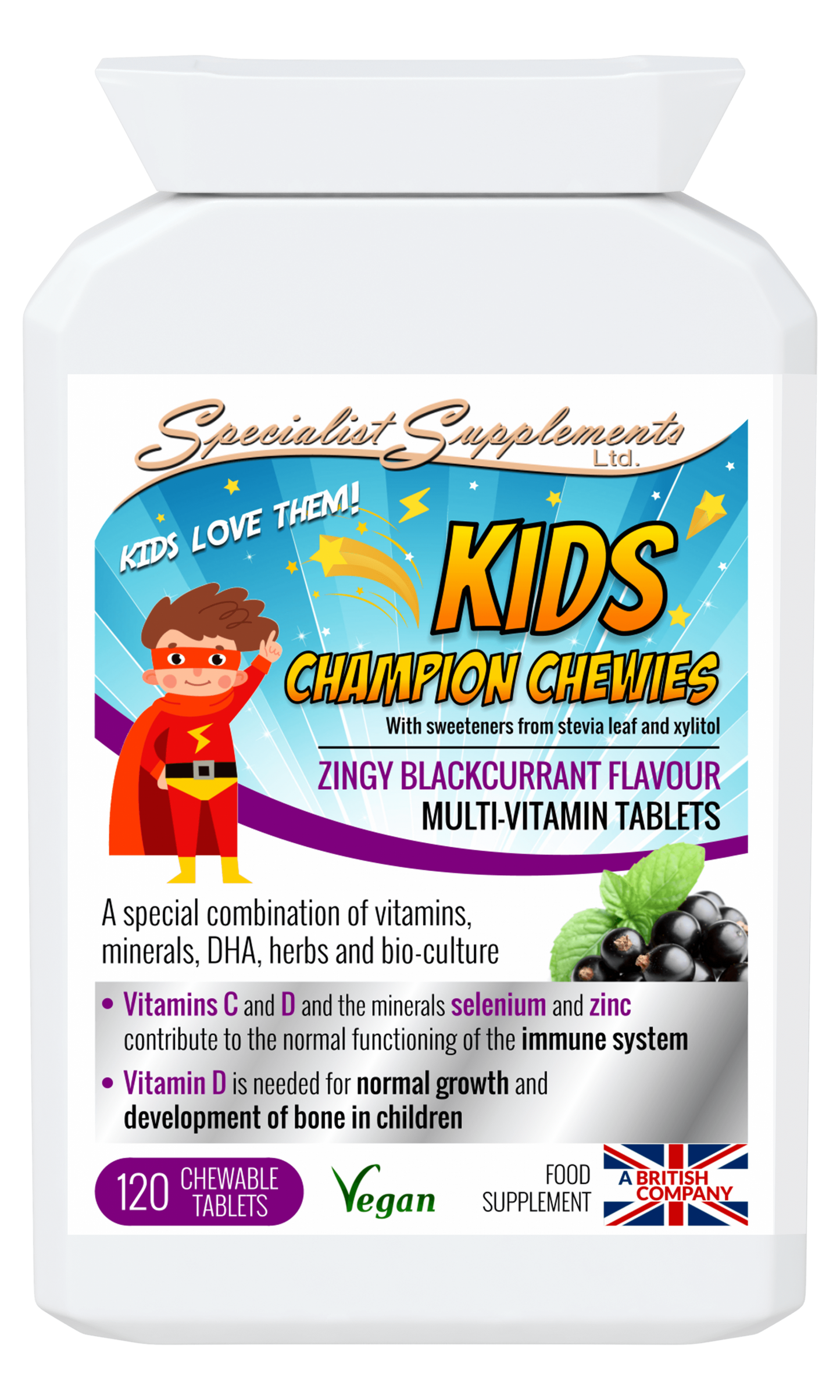 Specialist Supplements  Kids Champion Chewies 120's