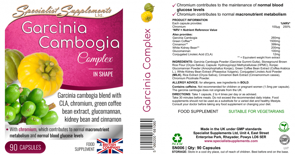 Specialist Supplements Garcinia Cambogia Complex 90's by Specialist Supplements