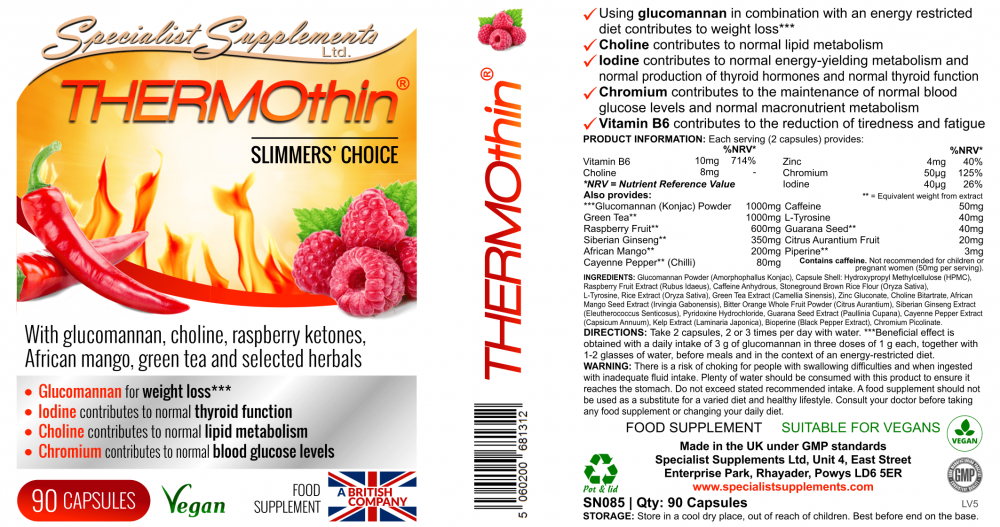 Specialist Supplements  THERMOthin 90's