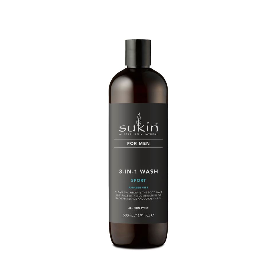 Sukin  For Men 3-IN-1 Wash Sport 500ml