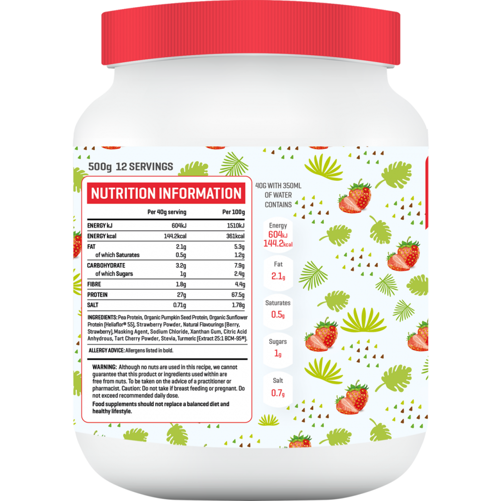 the Good guru  Vegan Protein Strawberry 500g