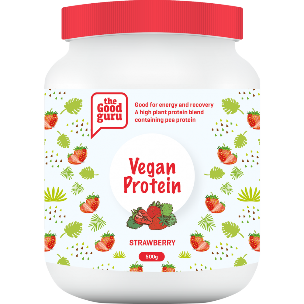 the Good guru  Vegan Protein Strawberry 500g