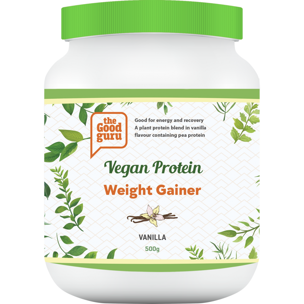the Good guru  Vegan Protein Weight Gainer Vanilla 500g