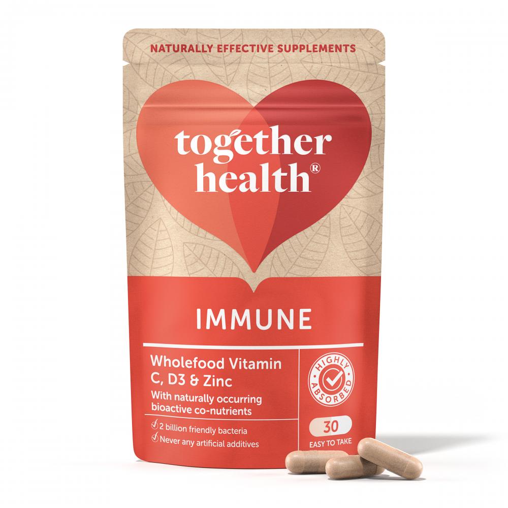 Together Health Immune Wholefood Vitamin C, D3 & Zinc 30's by Together Health