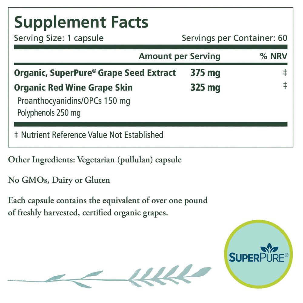 The Synergy Company (Pure Synergy)  SuperPure Grape Seed 60's