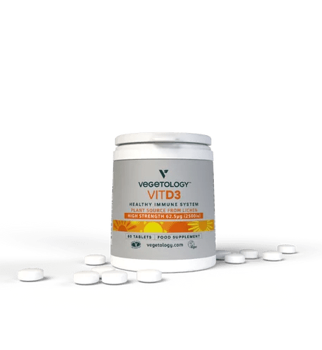 Vegetology Vit D3 Plant Source from Lichen 2500iu 60's by Vegetology