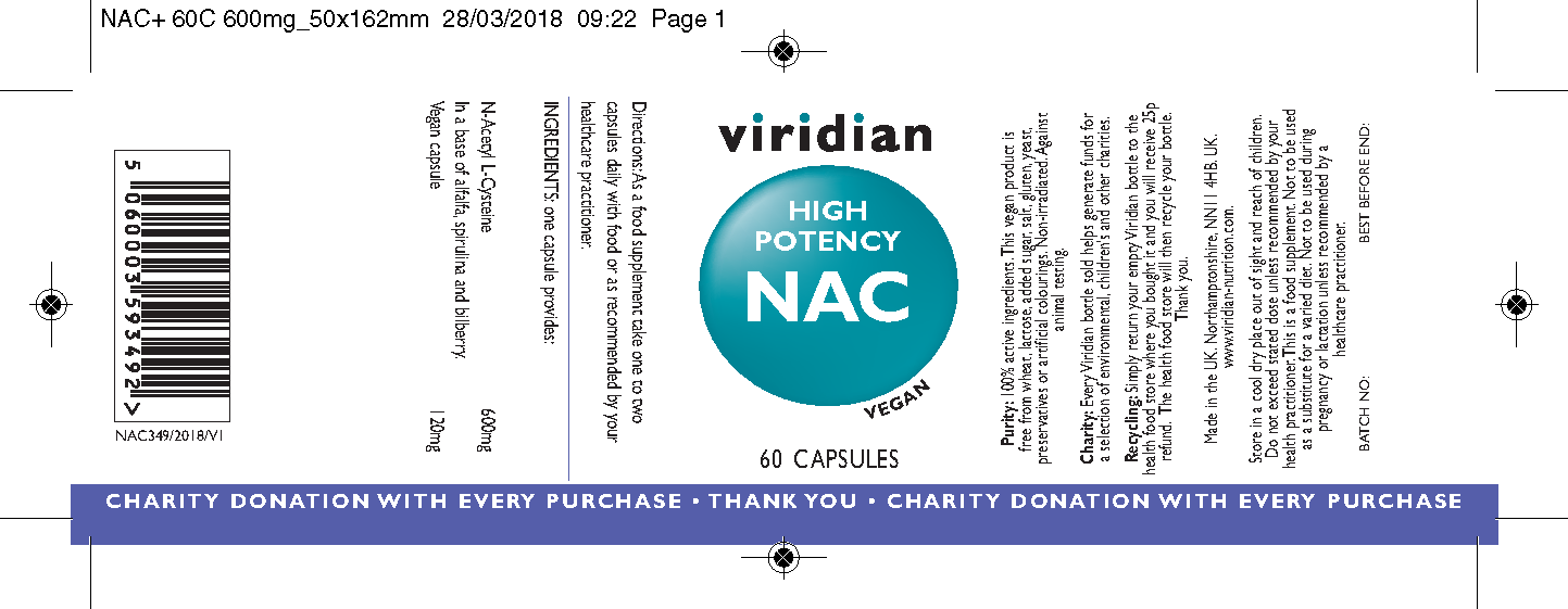 Viridian  High Potency NAC 60's