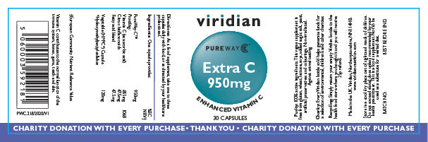 Viridian  Extra C 950mg 30's