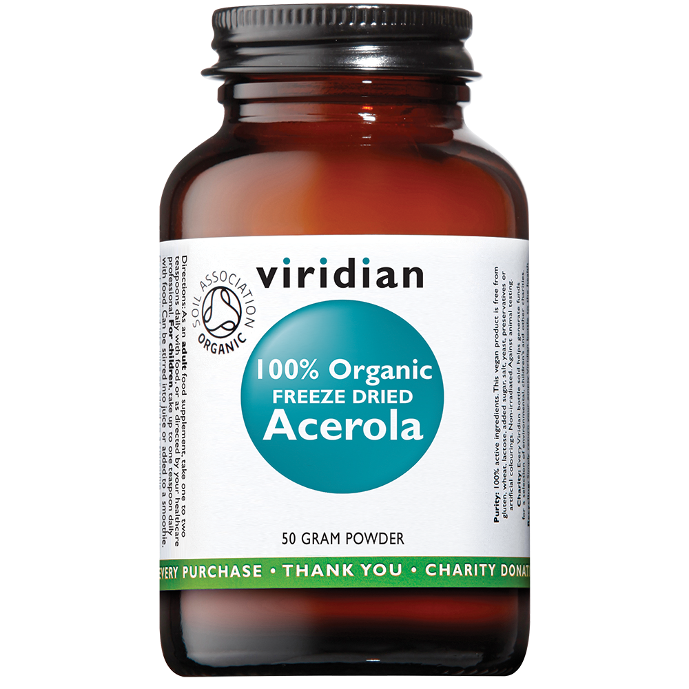 Viridian  100% Organic Freeze Dried Acerola 50g