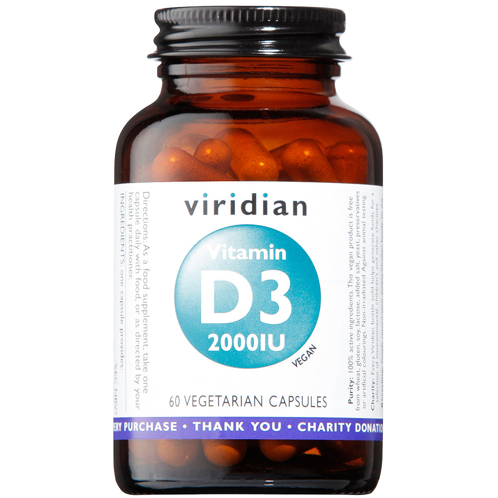 Viridian  Vitamin D3 2000iu 60's