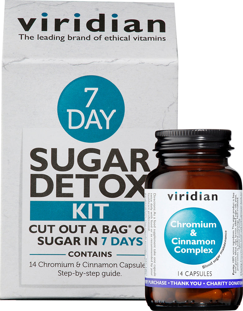 Viridian  Chromium & Cinnamon Complex 14's (7 Day Sugar Detox Kit)