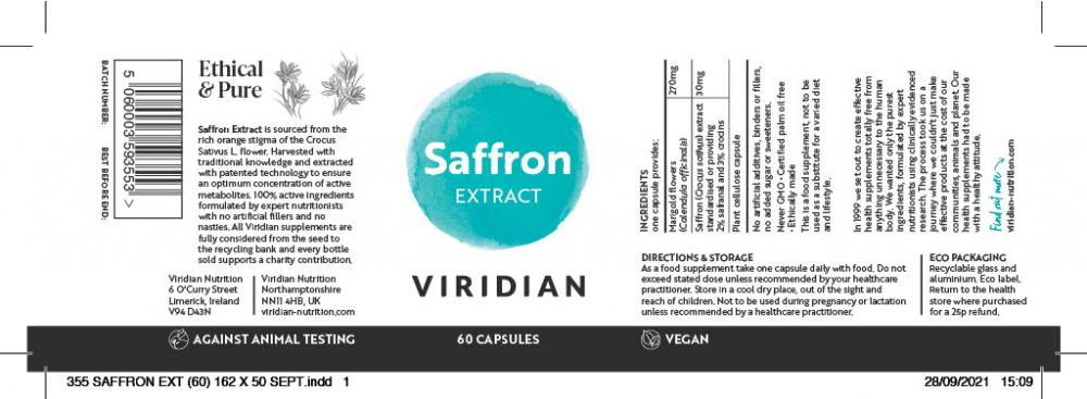 Viridian  Saffron Extract 60's