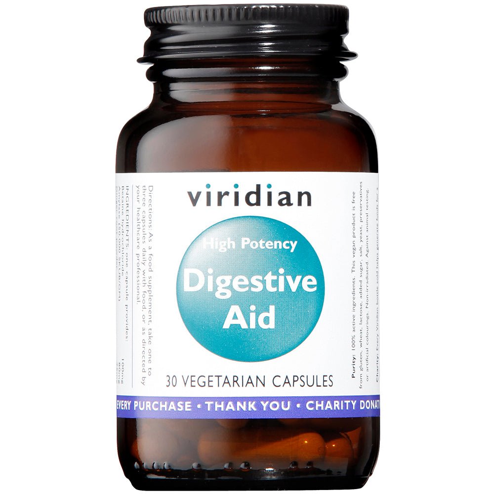Viridian High Potency Digestive Aid (Vegan) 30's by Viridian