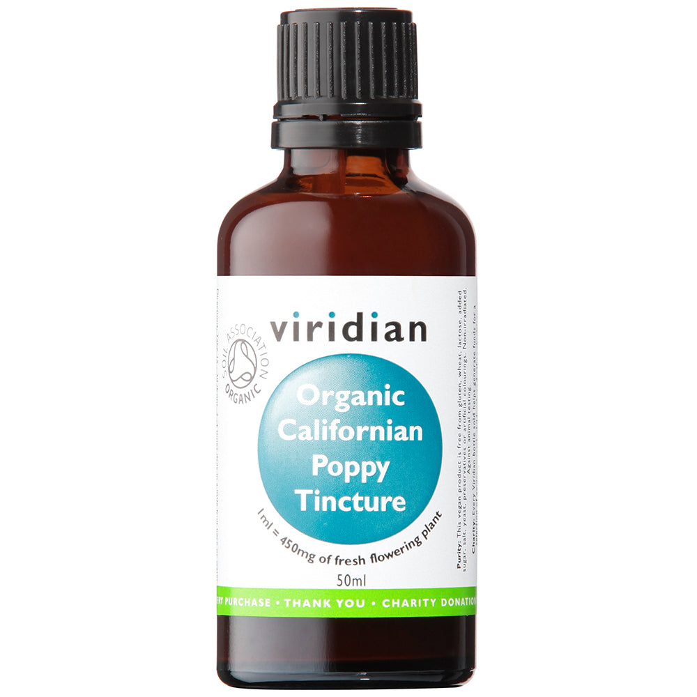 Viridian  Organic California Poppy Tincture 50ml