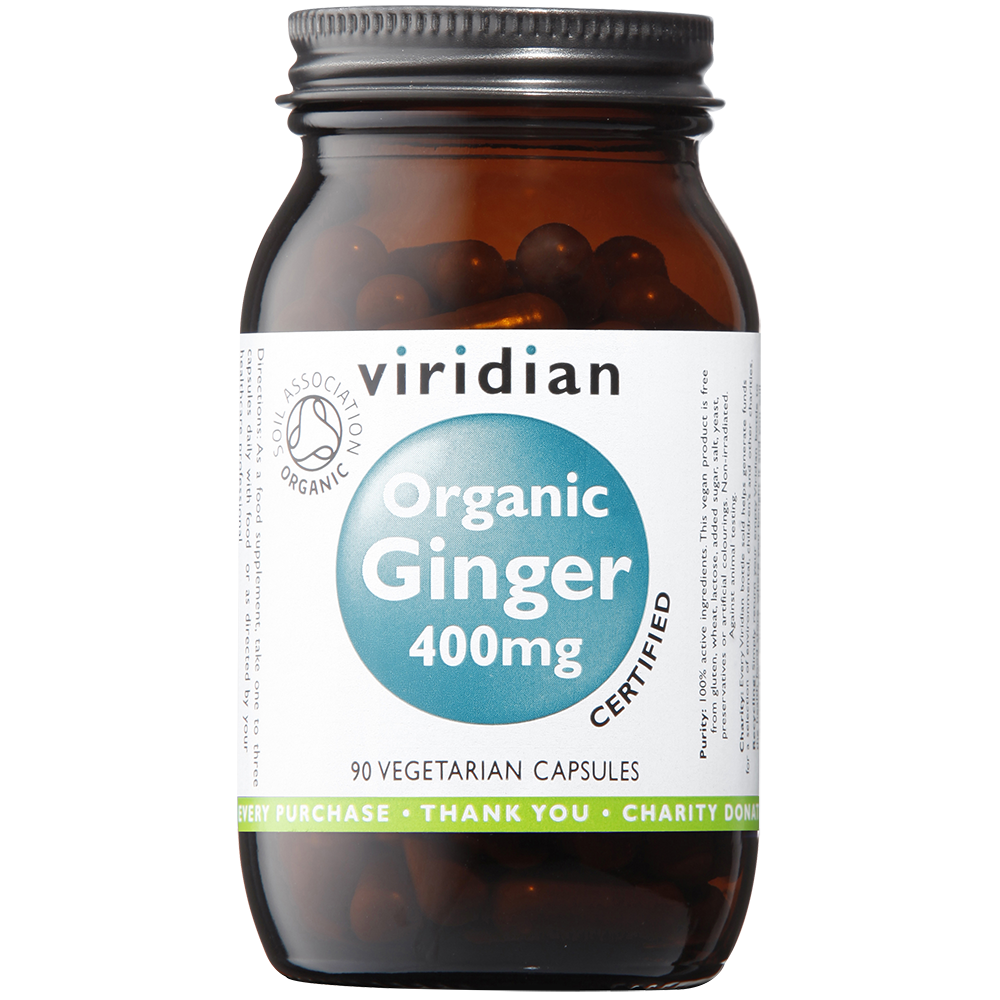 Viridian  Organic Ginger 400mg 90's