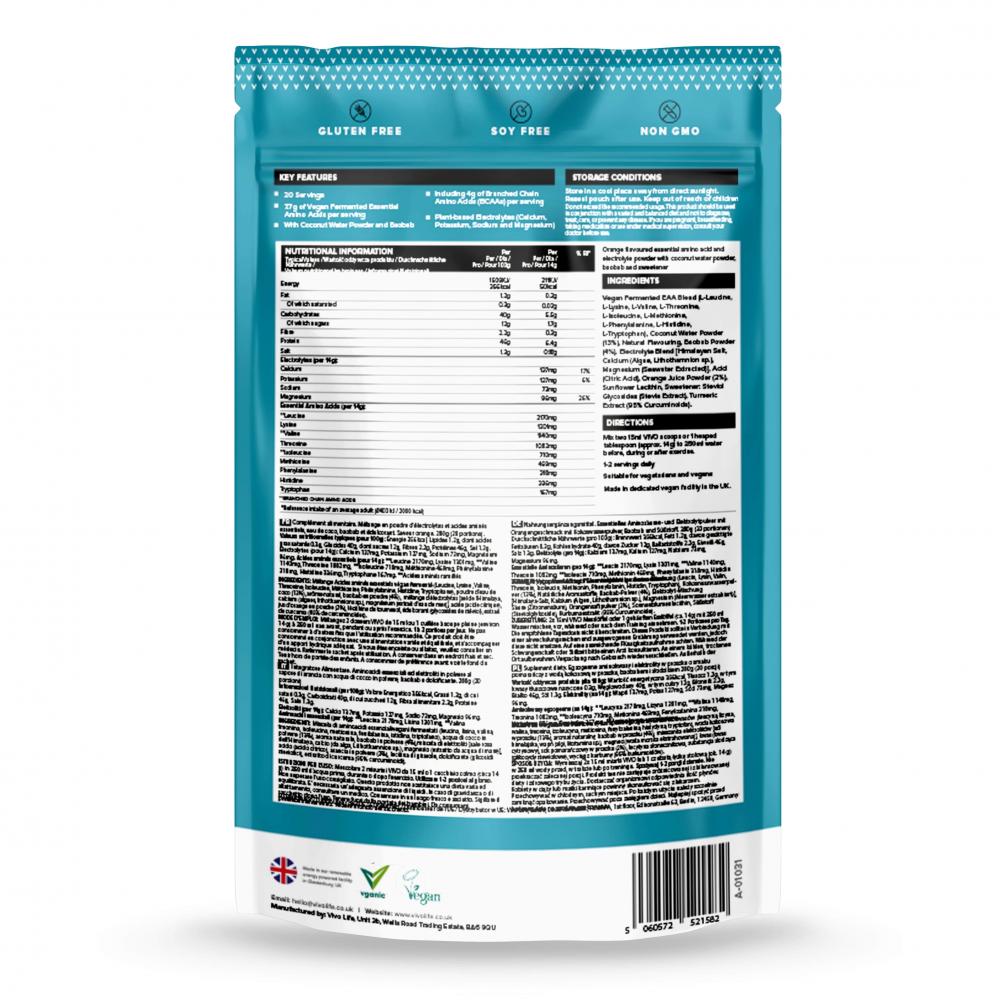 null Sustain Essential Amino Acid and Electrolyte Complex Orange & Baobab 280g by null