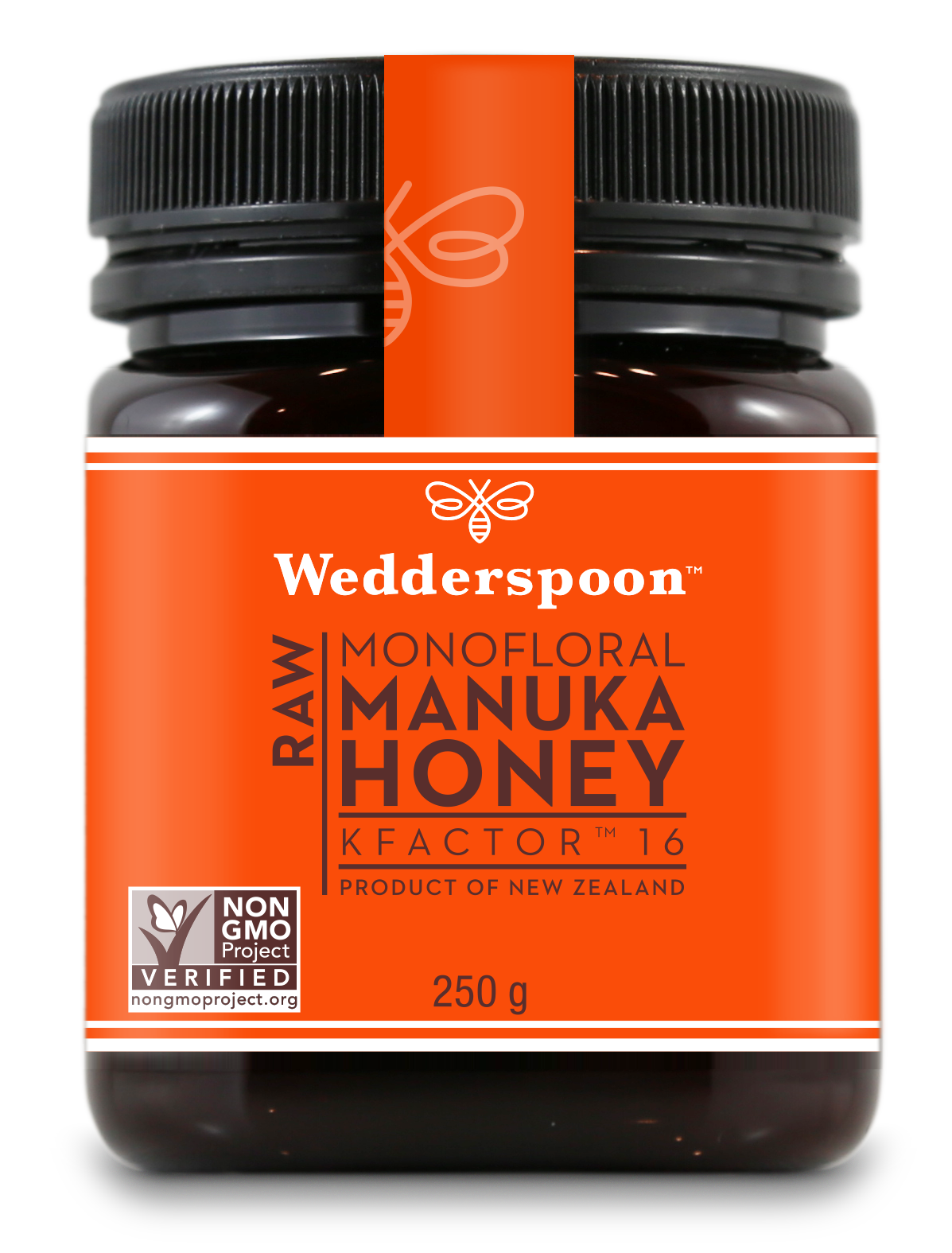 Wedderspoon  Raw Monofloral Manuka Honey K Factor 16 250g