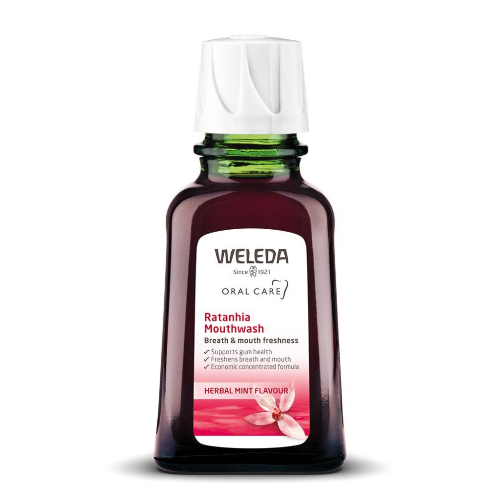Weleda Oral Care Ratanhia Mouthwash Herbal Mint Flavour 50ml by Weleda