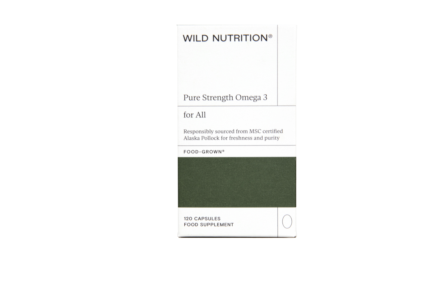 Wild Nutrition  Pure Strength Omega 3 for All 120's