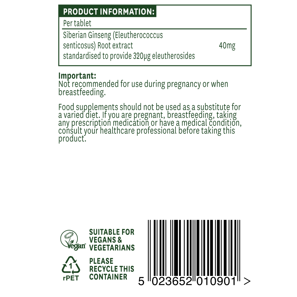 Siberian Ginseng 90's by Natures Aid