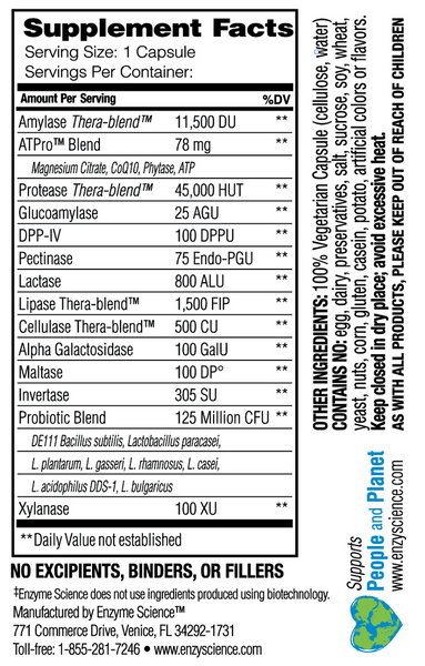 Enzyme Science  Complete Digestion - 90 Capsules