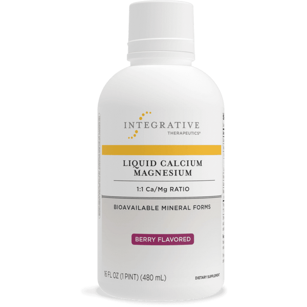 Integrative Therapeutics Liquid Calcium Magnesium 1:1 Ca/mg Ratio (Berry Flavour) - 480ml by Integrative Therapeutics