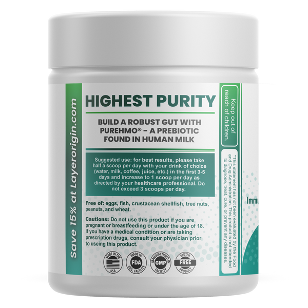 Layer Origin  PureHMO Prebiotic Powder - 45 Servings