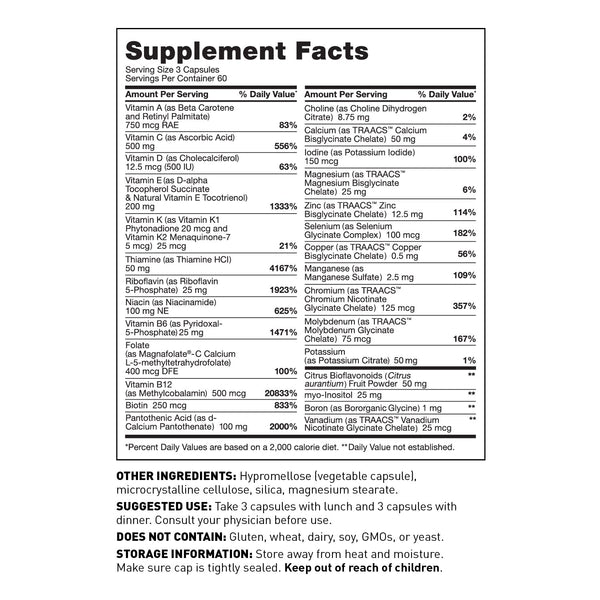 Amy Myers MD  The Myers Way Multivitamin - 180 Capsules