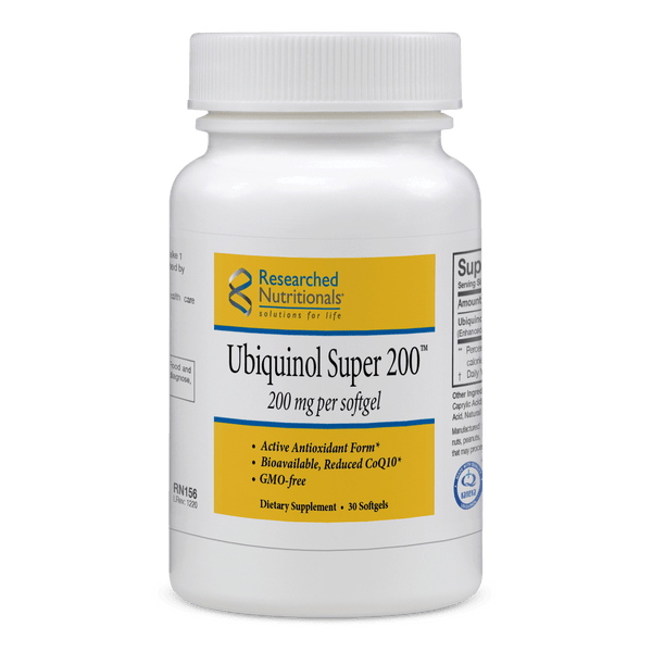 Researched Nutritionals Ubiquinol Super 200mg - 30 Softgels by Researched Nutritionals