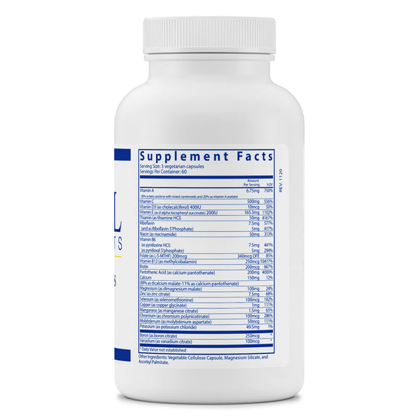 Vital Nutrients  Multi-Nutrients (No Iron or Iodine) - 180 Capsules