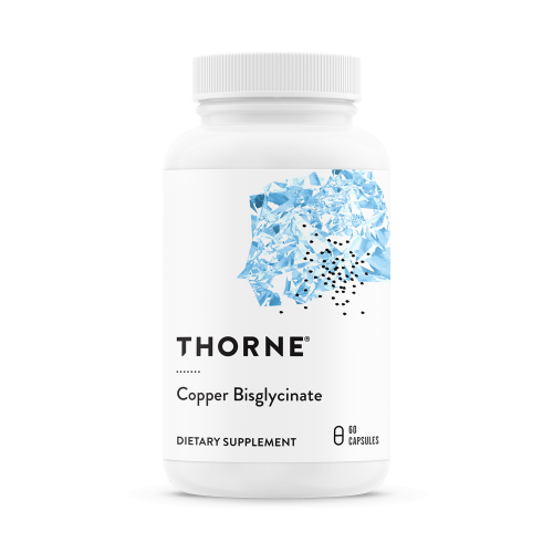 Thorne Research  Copper Bisglycinate, 60 Veggie Caps