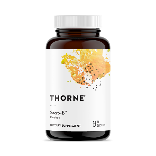 Thorne Research  Sacro-B, Saccharomyces Boulardii, 60 Veggie Caps