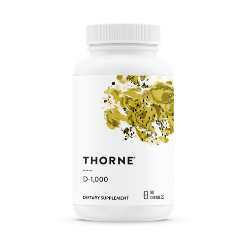 Thorne Research  D-1,000 (D3 / D-3), 90 Vegetarian Capsules