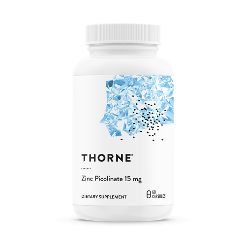 Thorne  Zinc Picolinate (Hypoallergenic) 15mg – 60 Veg Caps